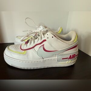 Nike Women's White and Pink Sneakers